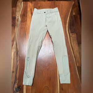 Beige Equestrian Pants with Grips